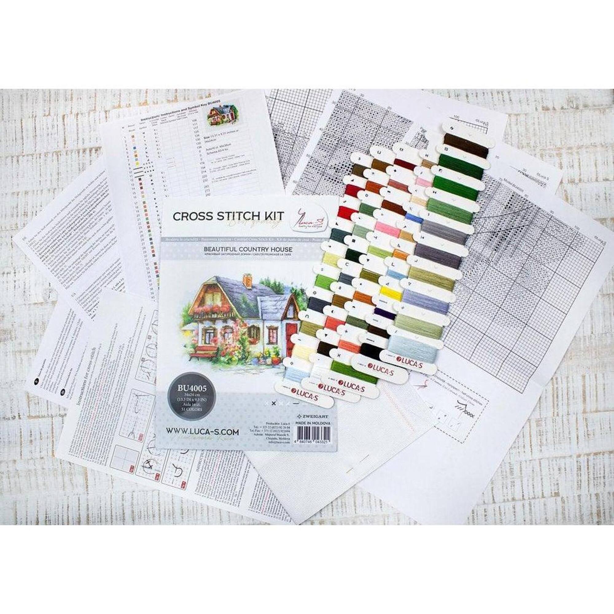 Luca-s Beautiful Country House Counted Cross Stitch Kit
